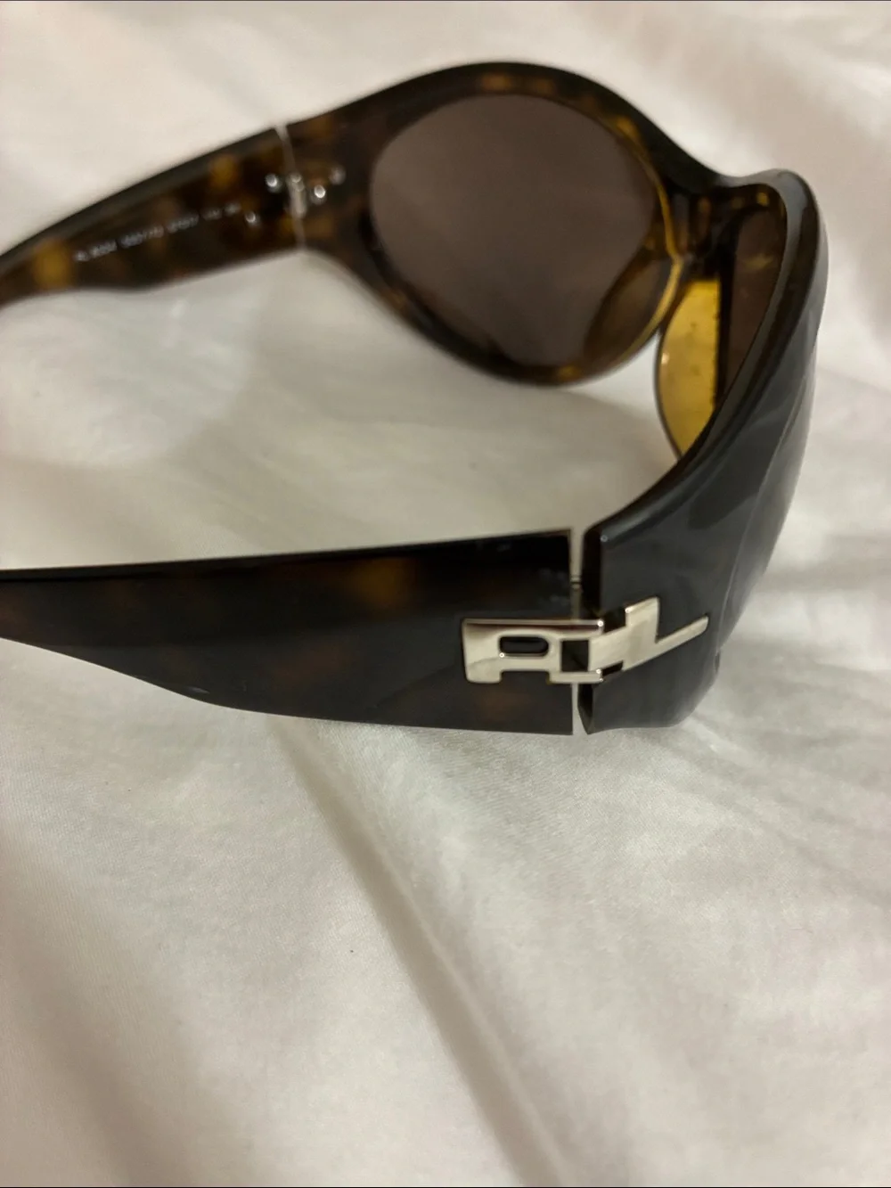 Vintage Ralph Lauren Brown Tortoiseshell Sunglasses - Classic Shield Style